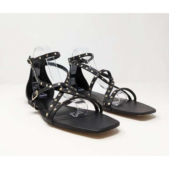 Vince Camuto | Shoes | Vince Camuto Black Seseti Gladiator Sandals Leather  Womens M 42 | Poshmark